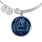 Personalized ''My Bestie Forever'' Circle Engraving Bangle- a Gift for Wife