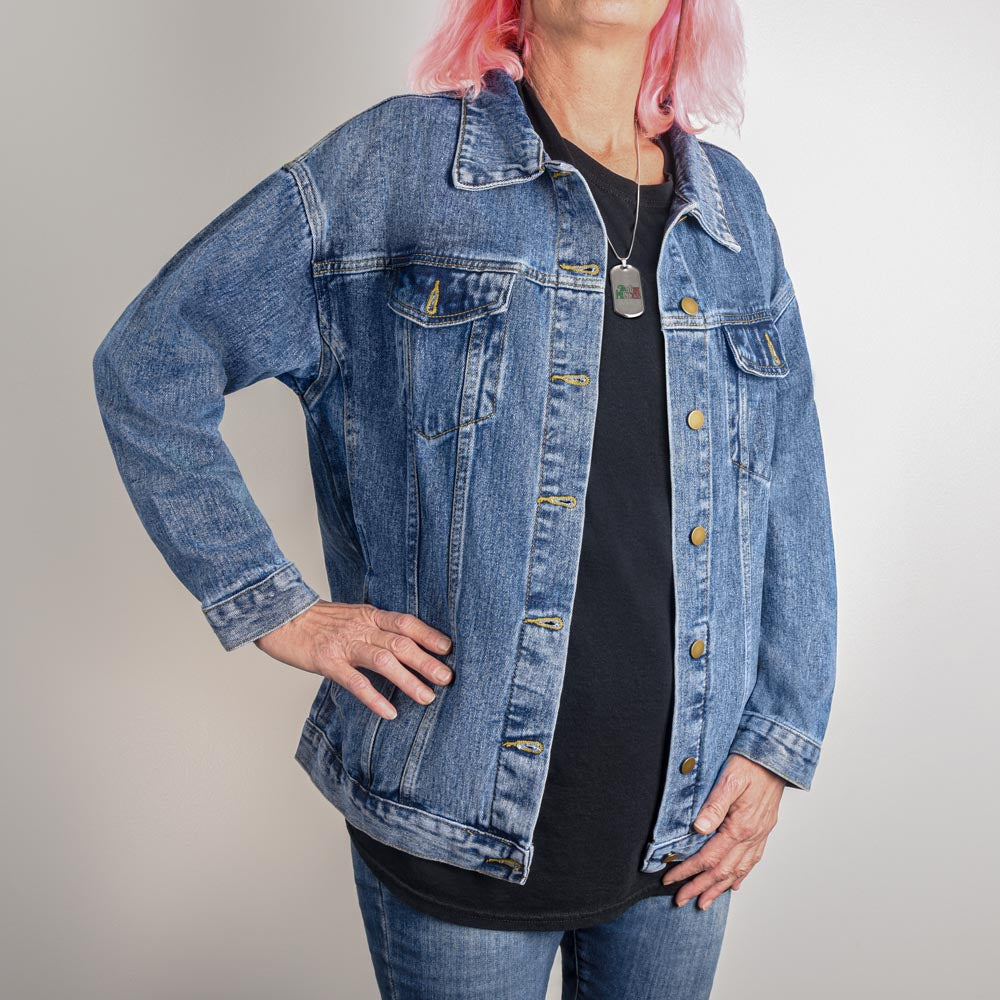 Wild and Free Denim Jacket gifts for Mothers/Mom/Daughters/Grandmothers