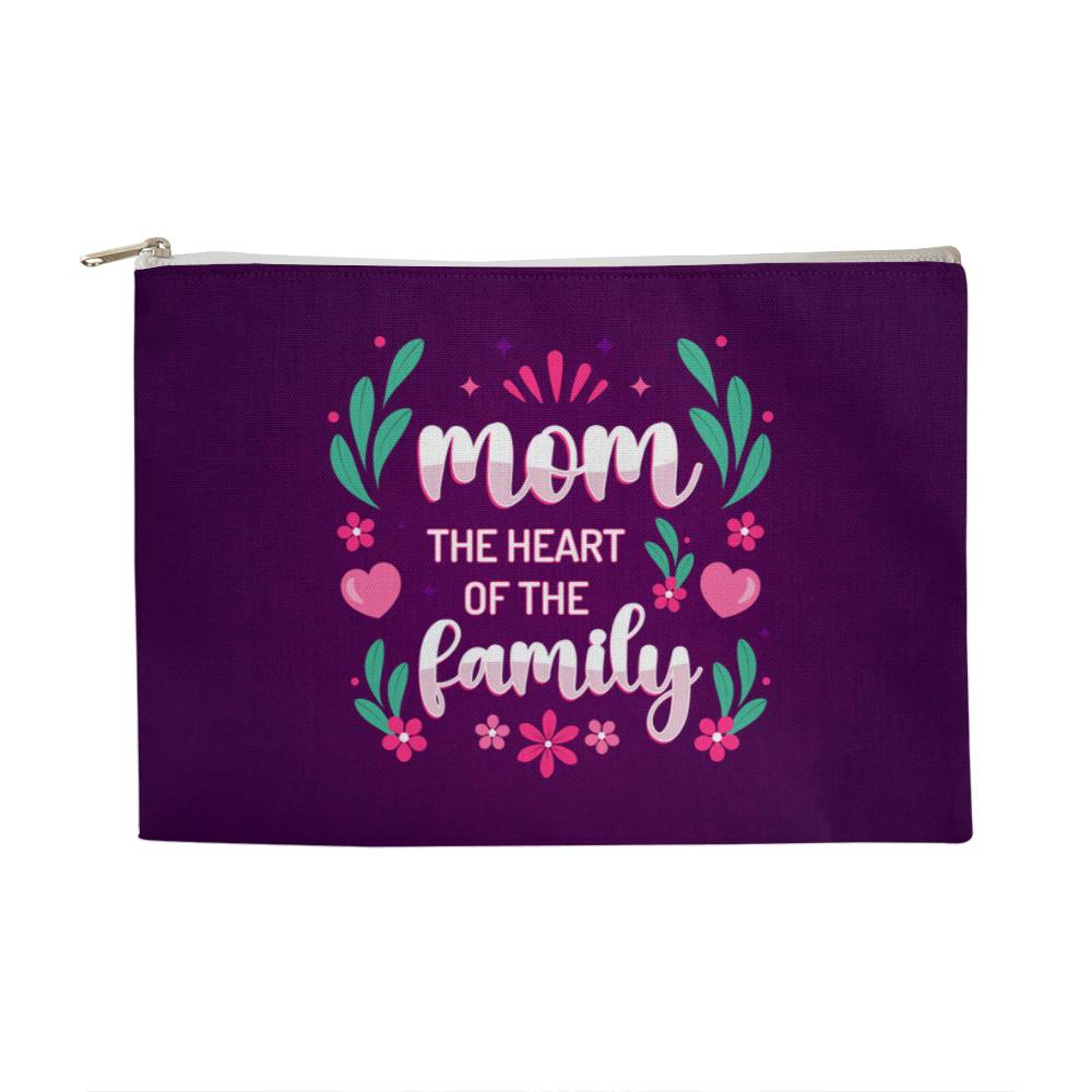 MOM MY HEART and MY LOVE - Large Pouch- Gift for Mothers/Daughters/Sisters