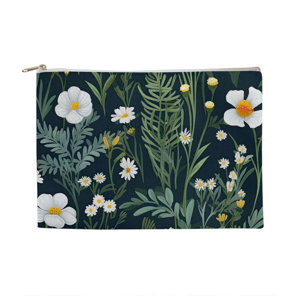 Large Daisy Delight Accessory Pouch for Mothers/Wives/Sisters/Girlfriends