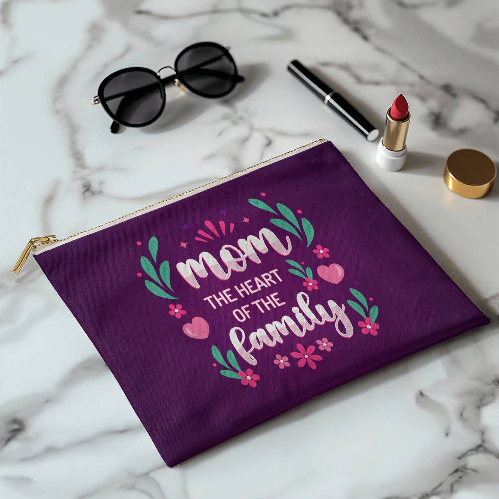 MOM MY HEART and MY LOVE - Large Pouch- Gift for Mothers/Daughters/Sisters