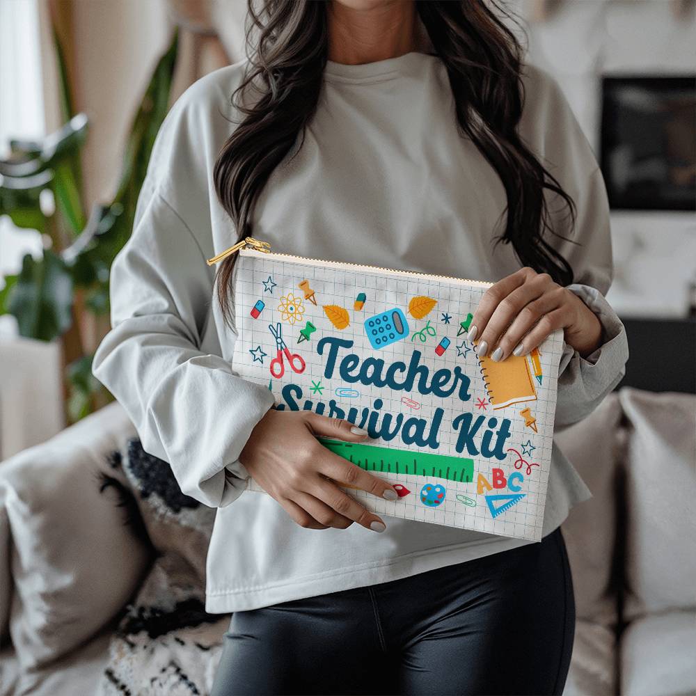 Teacher Survival Kit Large Pouch for Moms