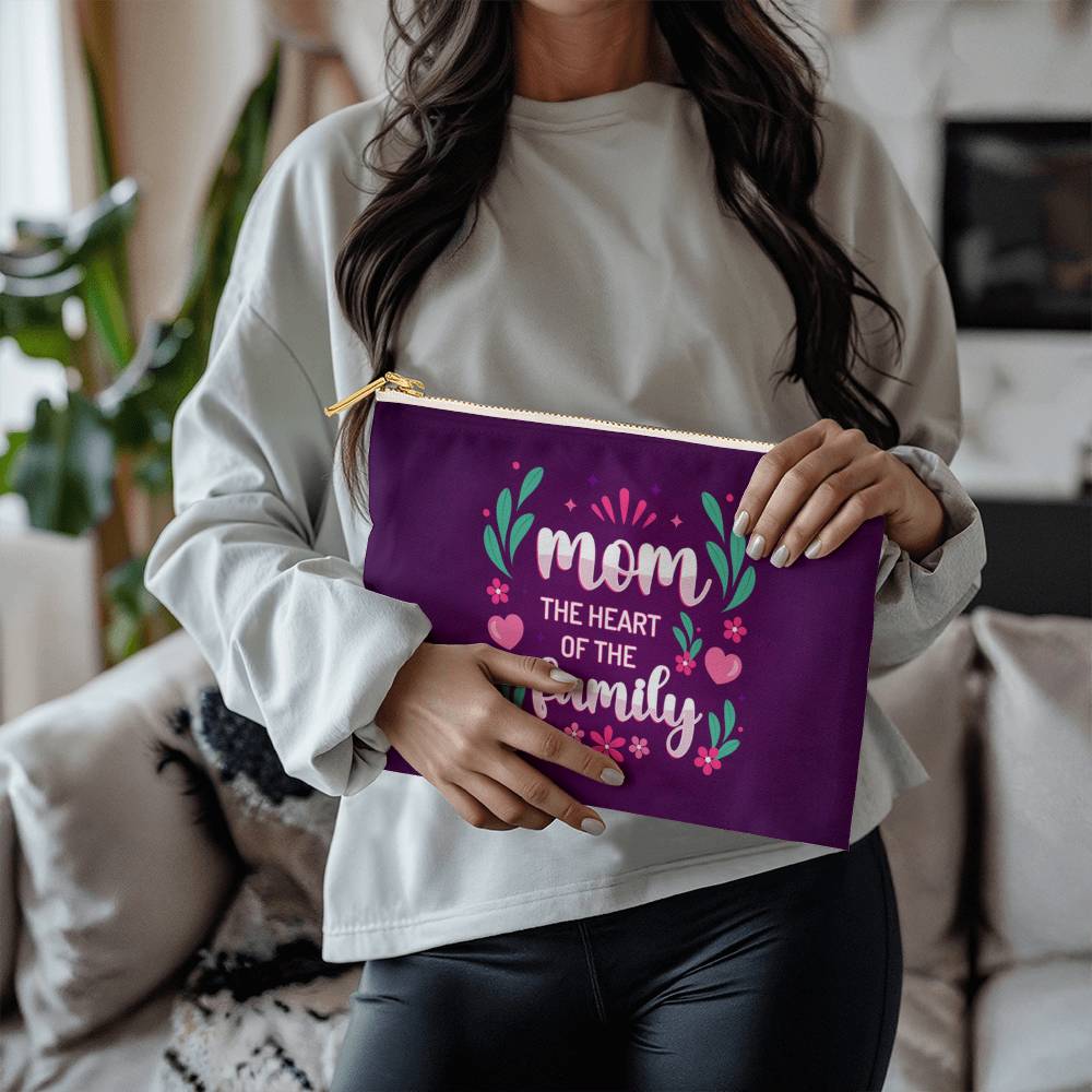 MOM MY HEART and MY LOVE - Large Pouch- Gift for Mothers/Daughters/Sisters