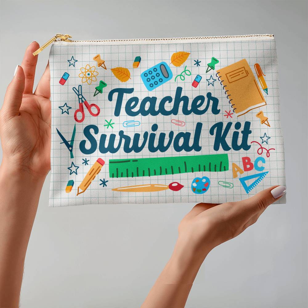 Teacher Survival Kit Large Pouch for Moms