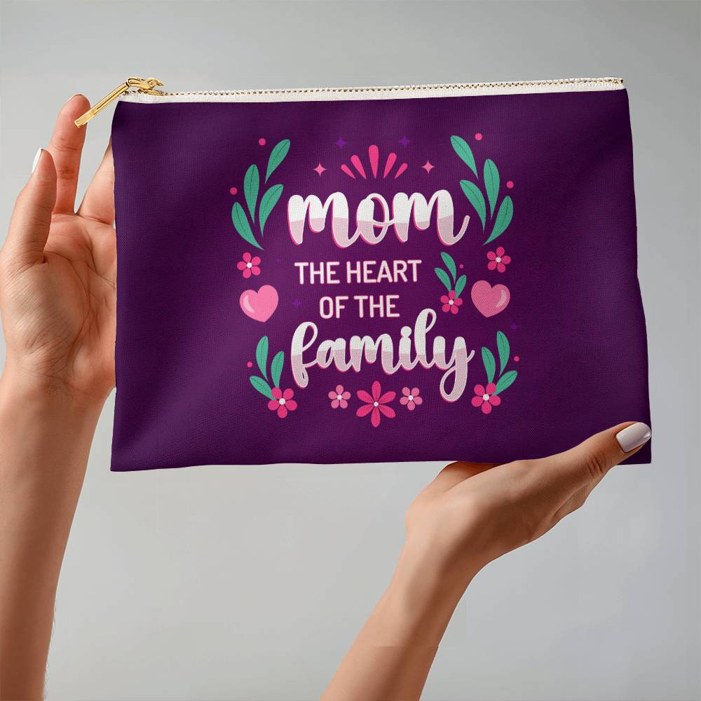 MOM MY HEART and MY LOVE - Large Pouch- Gift for Mothers/Daughters/Sisters