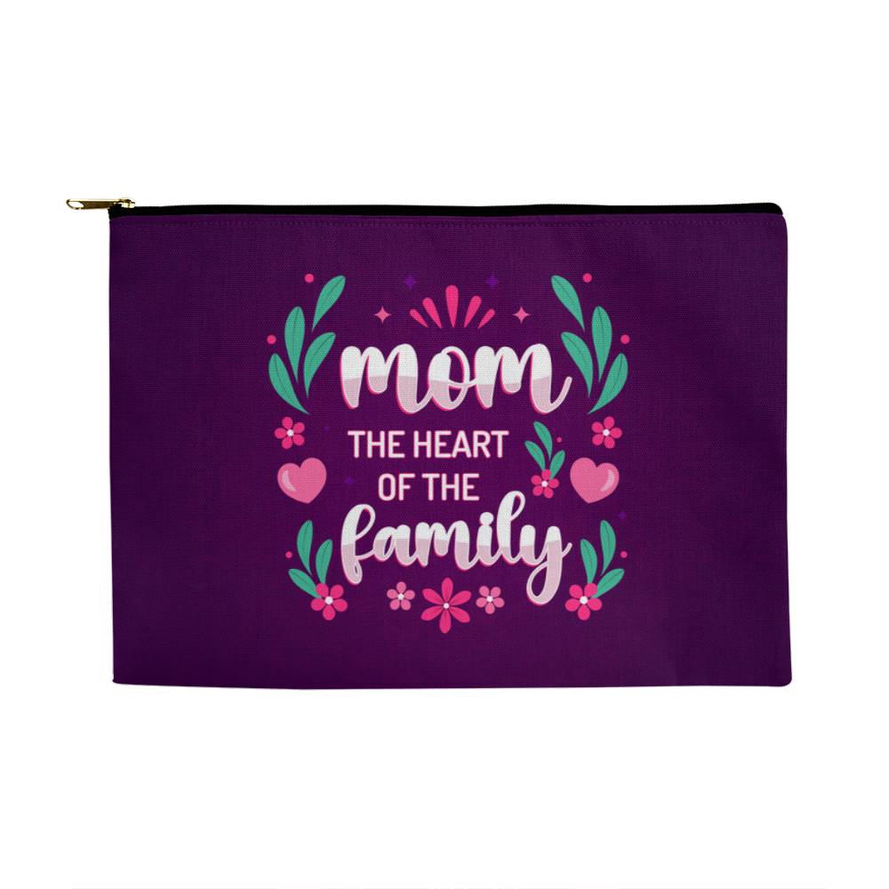 MOM MY HEART and MY LOVE - Large Pouch- Gift for Mothers/Daughters/Sisters