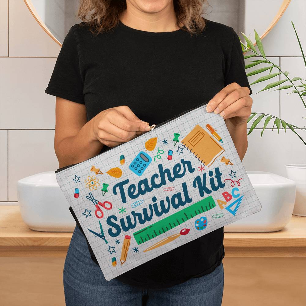 Teacher Survival Kit Large Pouch for Moms