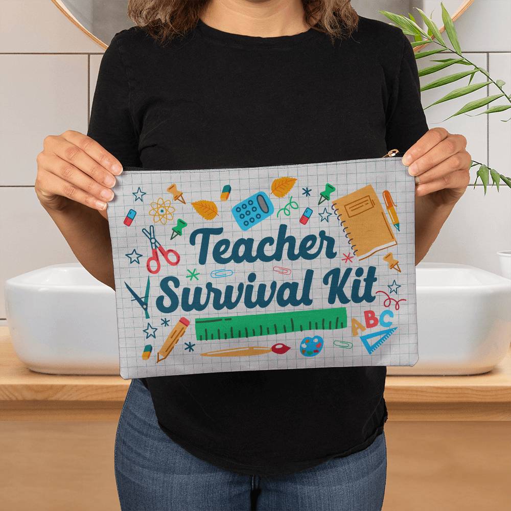 Teacher Survival Kit Large Pouch for Moms