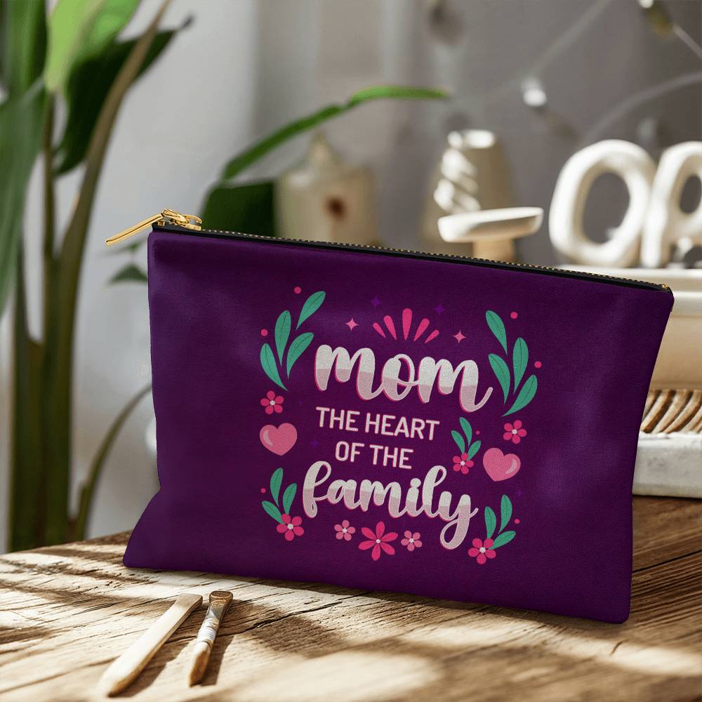 MOM MY HEART and MY LOVE - Large Pouch- Gift for Mothers/Daughters/Sisters