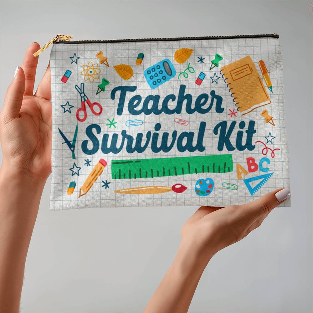 Teacher Survival Kit Large Pouch for Moms