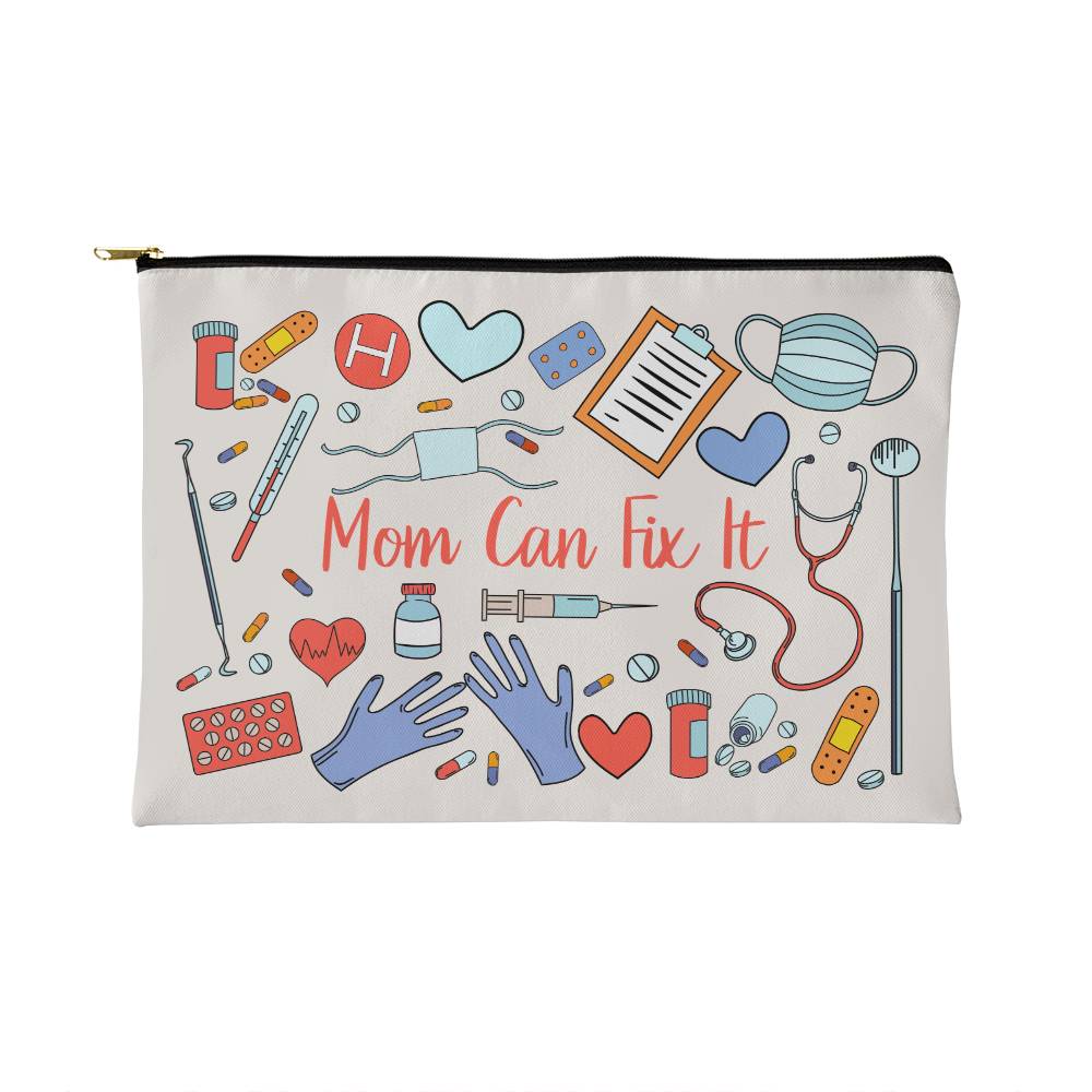 Mom Can Fix It Small Zipper Pouch for Mothers/Daughters