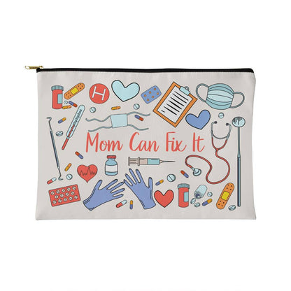 Mom Can Fix It Small Zipper Pouch for Mothers/Daughters