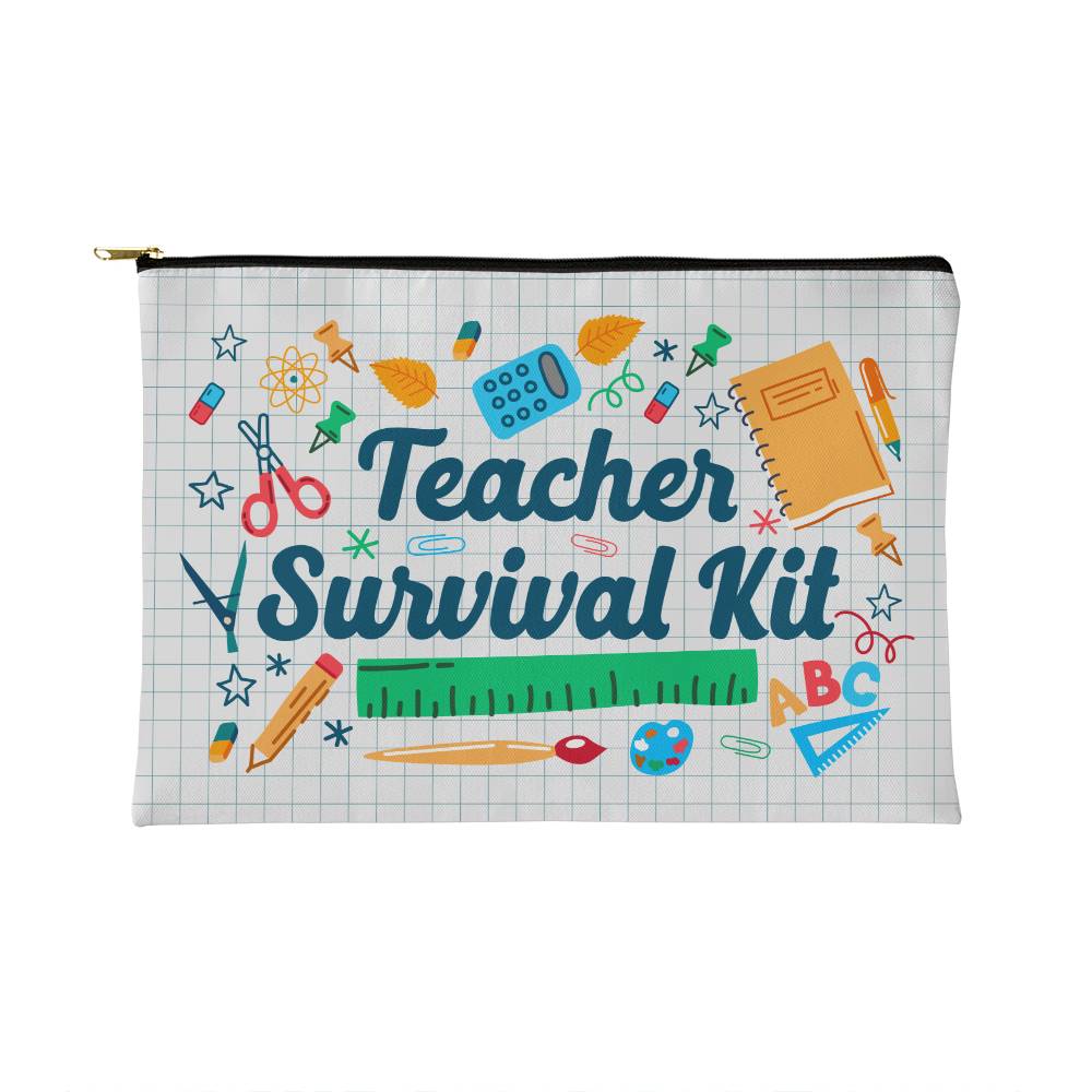 Teacher Survival Kit Small Pouch for Moms/Dads
