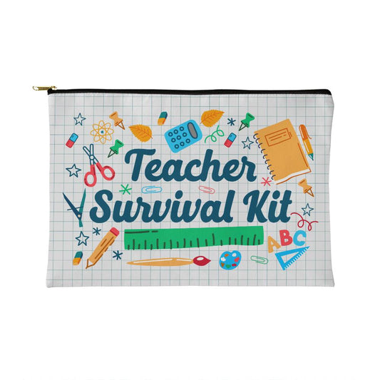 Teacher Survival Kit Large Pouch for Moms/Dads