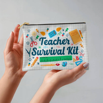 Teacher Survival Kit Small Pouch for Moms/Dads