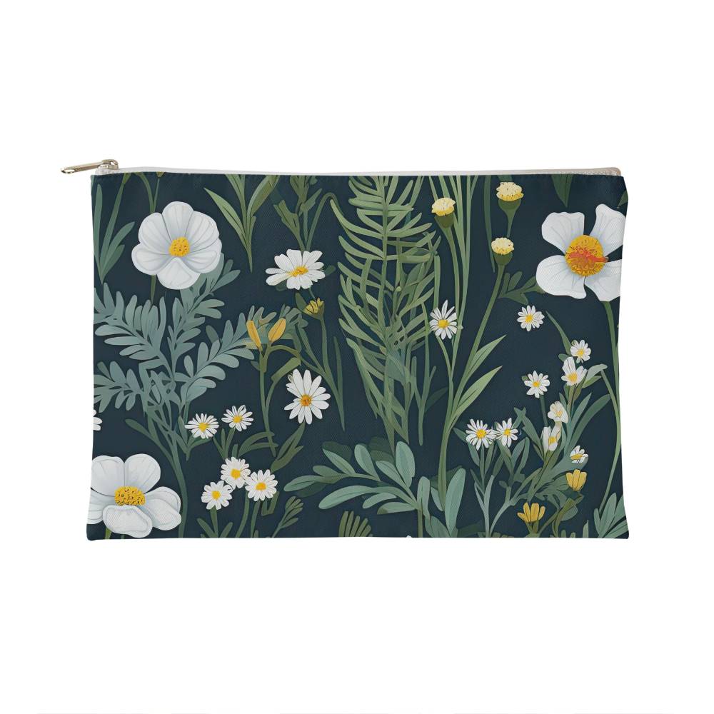 Small Daisy Delight Accessory Pouch for Mothers/Sisters/Wife/Girlfriend