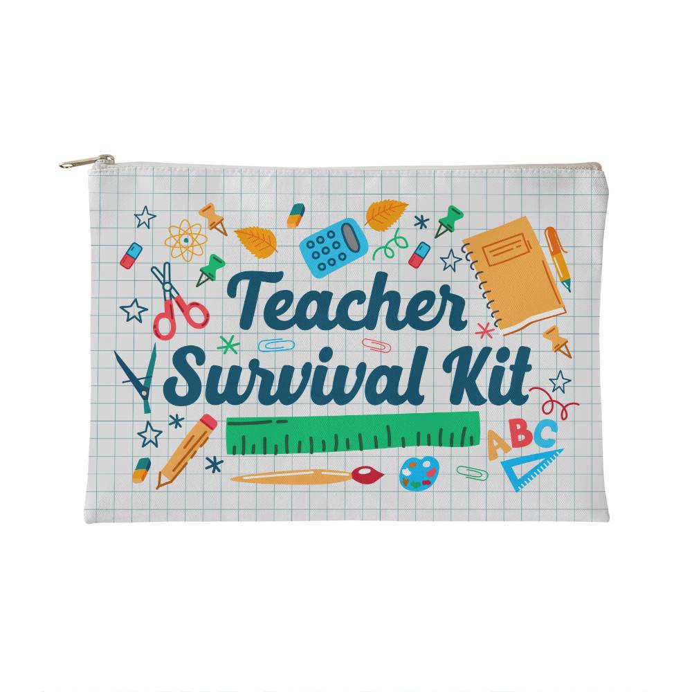 Teacher Survival Kit Small Pouch for Moms/Dads