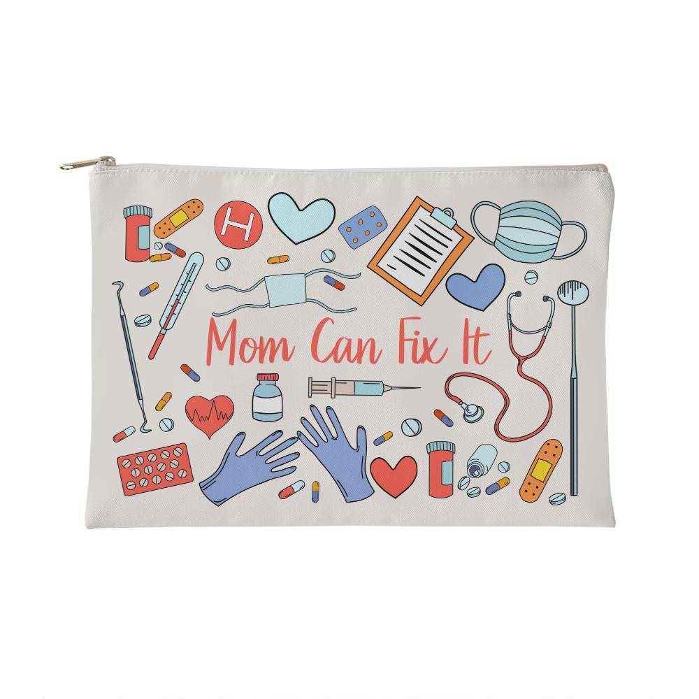 Mom Can Fix It Small Zipper Pouch for Mothers/Daughters