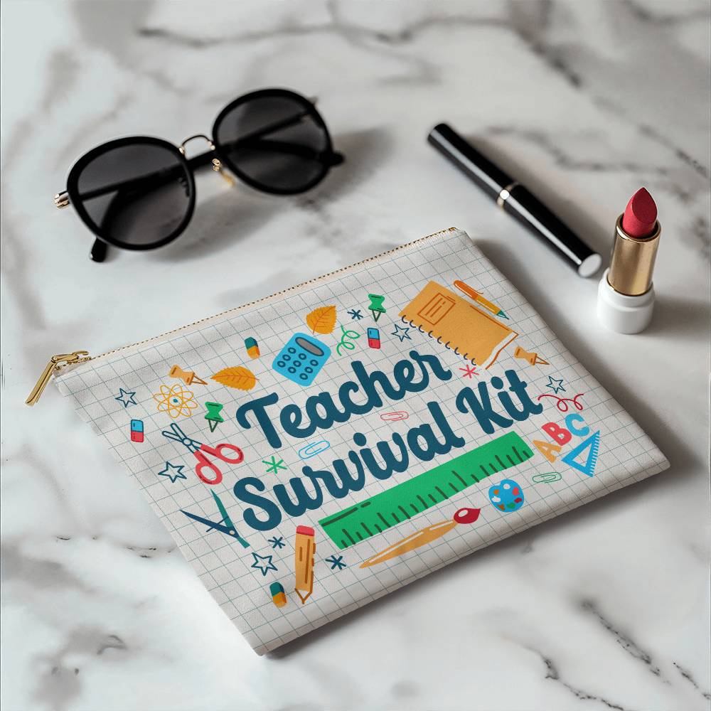 Teacher Survival Kit Small Pouch for Moms/Dads
