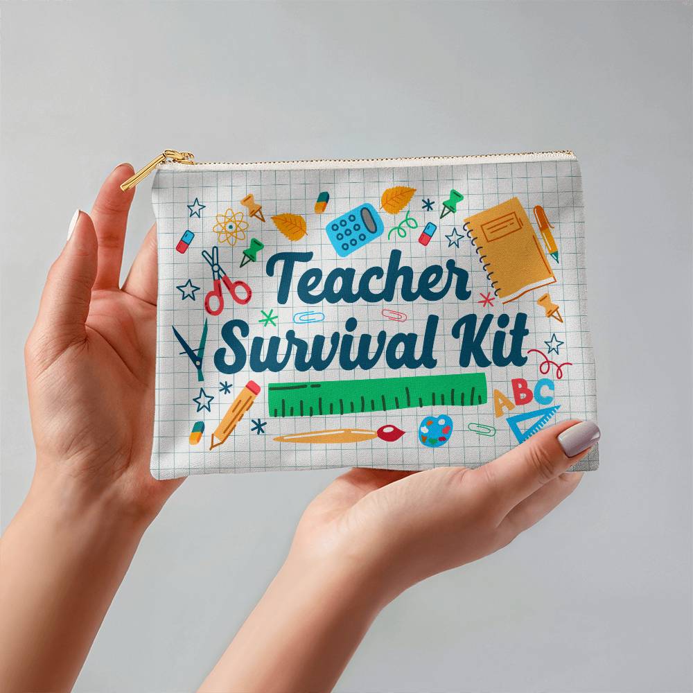 Teacher Survival Kit Small Pouch for Moms/Dads
