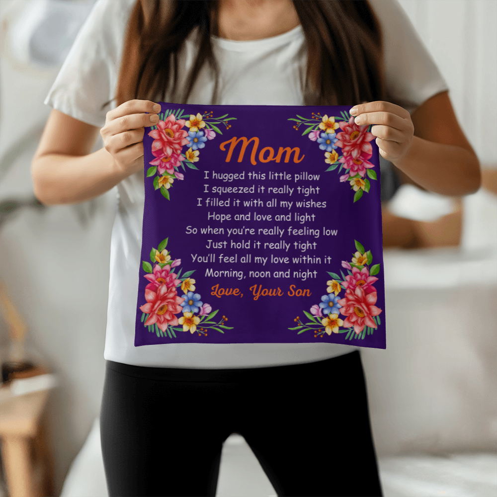 MOM Pillow Cover- A Gifts for Mothers/Daughters.