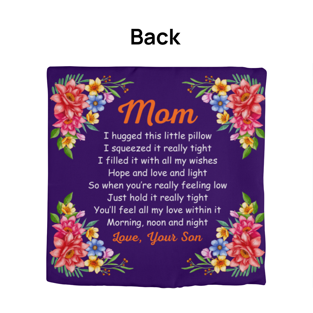 MOM Pillow Cover- A Gifts for Mothers/Daughters.