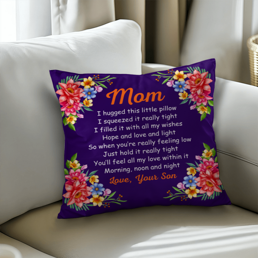 MOM Pillow Cover- A Gifts for Mothers/Daughters.