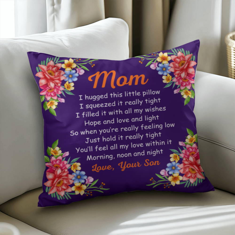 MOM Pillow Cover- A Gifts for Mothers/Daughters.