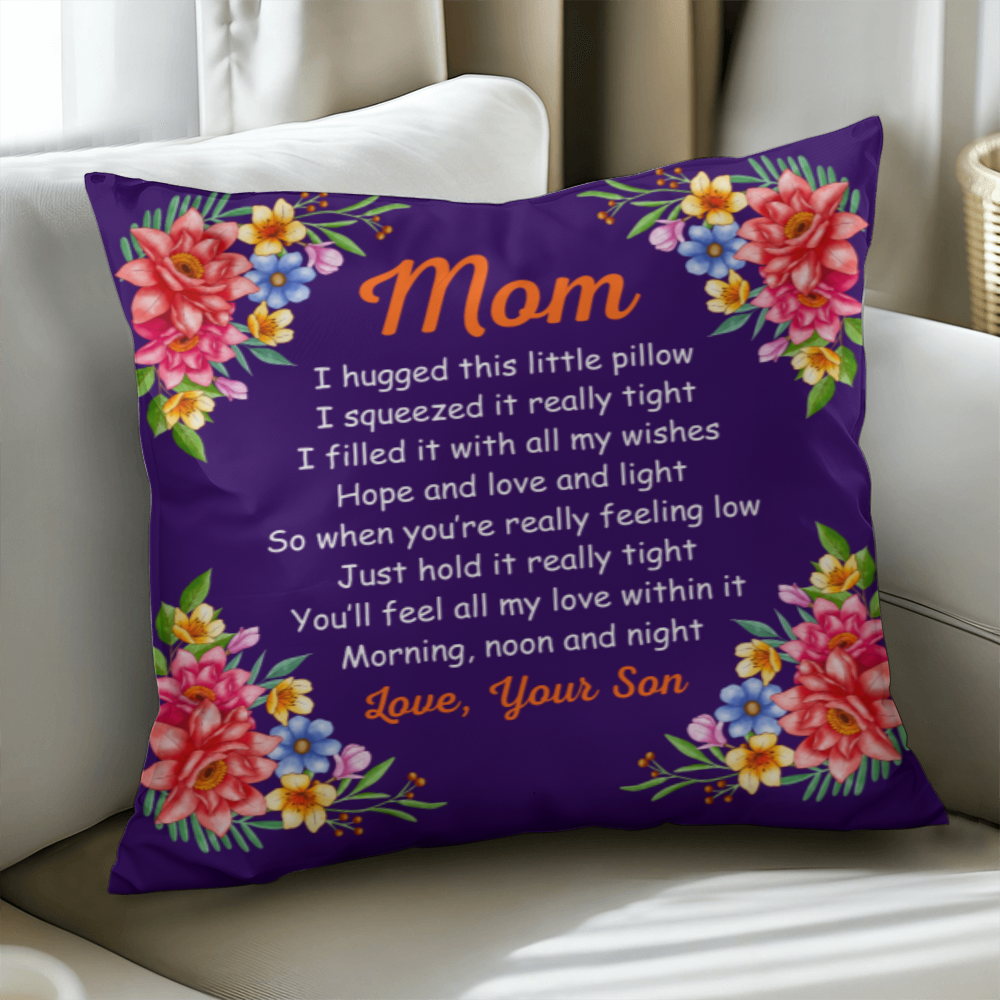 MOM Pillow Cover- A Gifts for Mothers/Daughters.