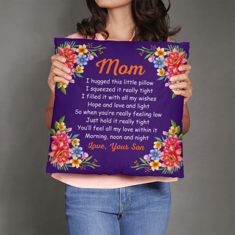 MOM Pillow Cover- A Gifts for Mothers/Daughters.