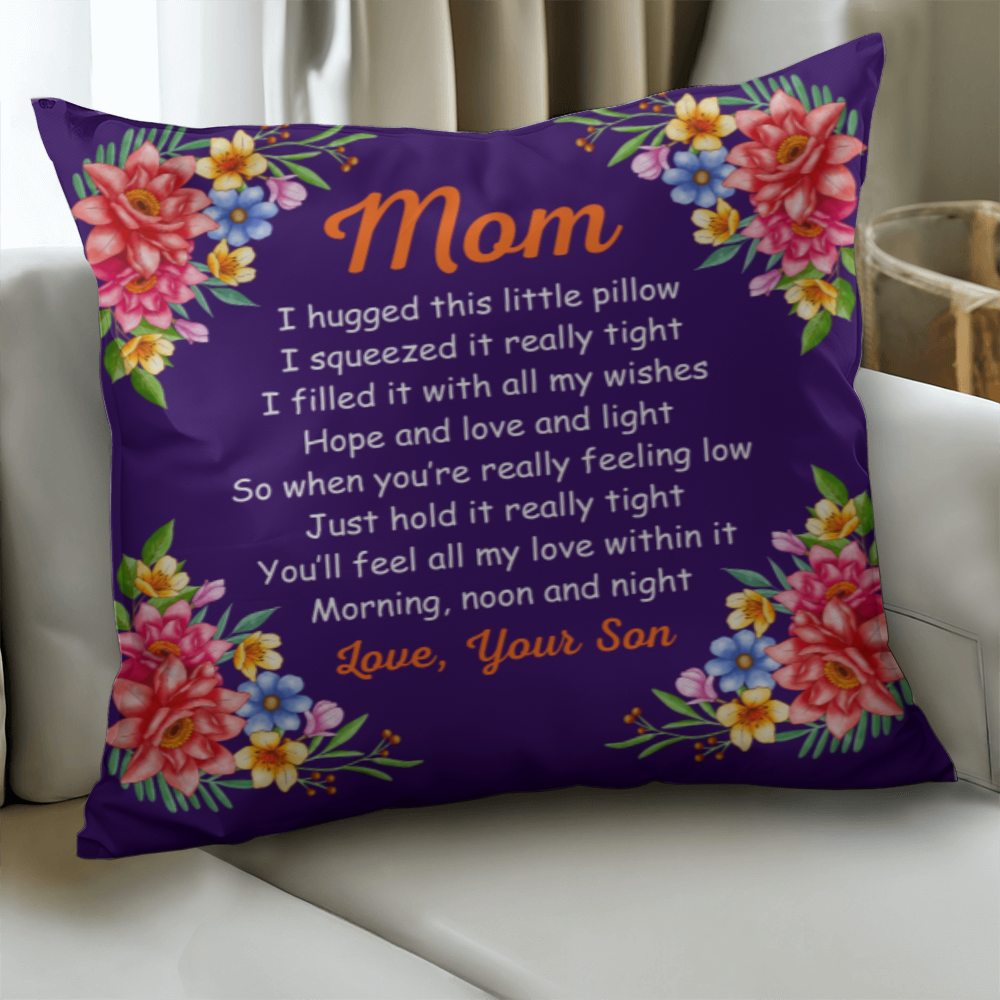 MOM Pillow Cover- A Gifts for Mothers/Daughters.