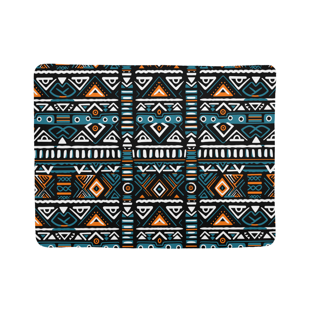 Geometric Sherpa Fleece Blanket a Gift for Son/Father/Mother.