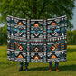 Geometric Sherpa Fleece Blanket a Gift for Son/Father/Mother.