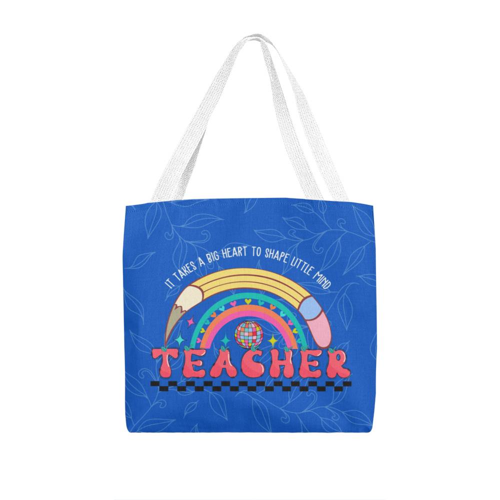 A Classic Teacher Green Tote Bag-  a Gift for Teachers/Fathers/Mothers/Sons/Daughters.