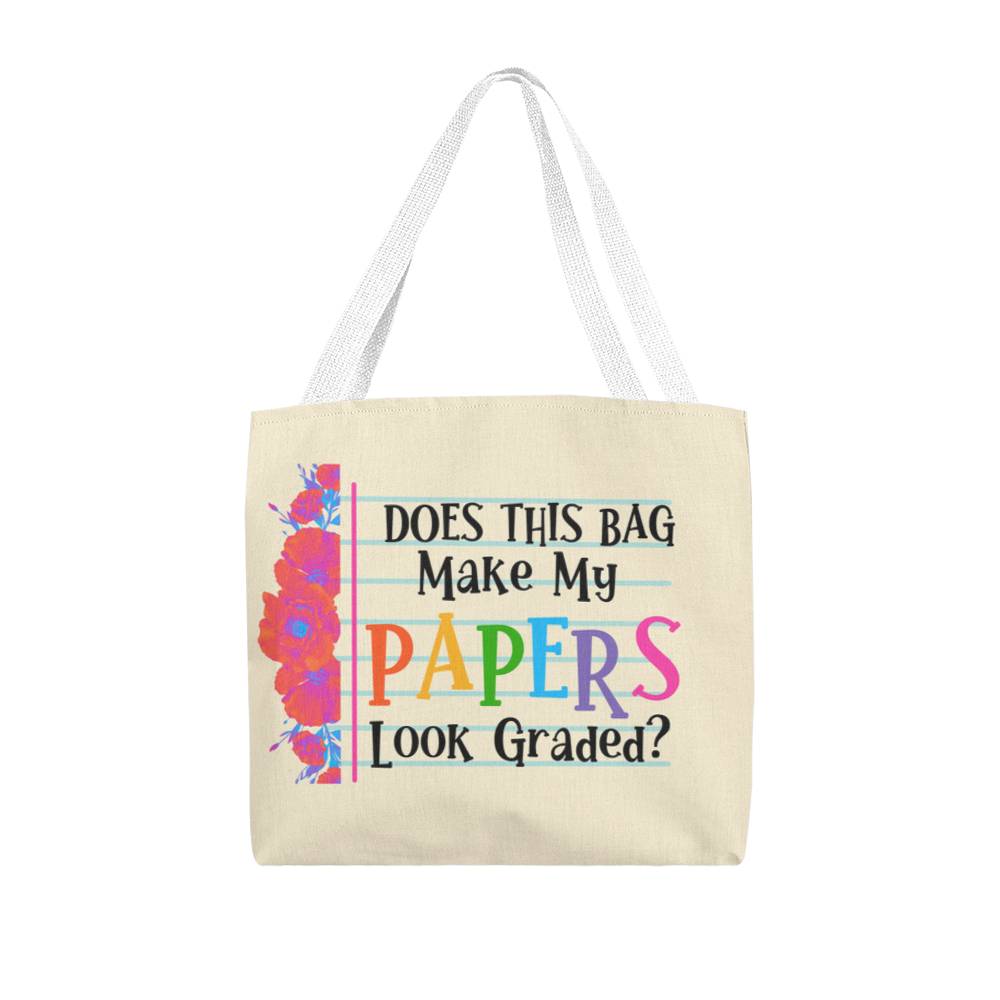 A Classic Teacher Yellow Tote Bag- a Gift for Teachers/Fathers/Mothers/Sons/Daughters.