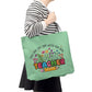 A Classic Teacher Green Tote Bag- a Gift for Teachers/Fathers/Mothers/Sons/Daughters.