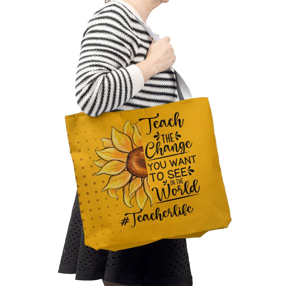 A Classic Teacher Yellow Tote Bag- a Gift for Teachers/Fathers/Mothers/Sons/Daughters.