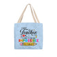 A Great Teacher Classic Blue Tote Bag- a Gift for Teachers/Fathers/Mothers/Sons/Daughters.