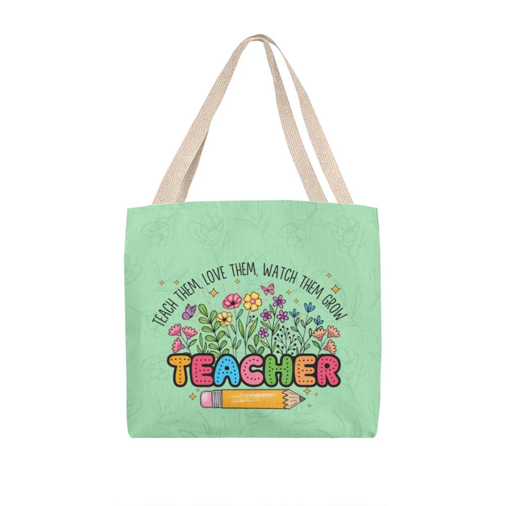 A Classic Teacher Green Tote Bag- a Gift for Teachers/Fathers/Mothers/Sons/Daughters.