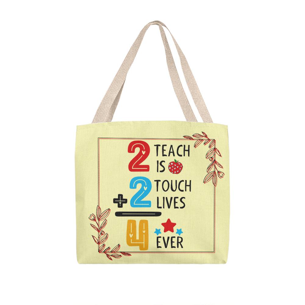 A Number Teacher Classic Yellow Tote Bag- a Gift for Teachers/Fathers/Mothers.