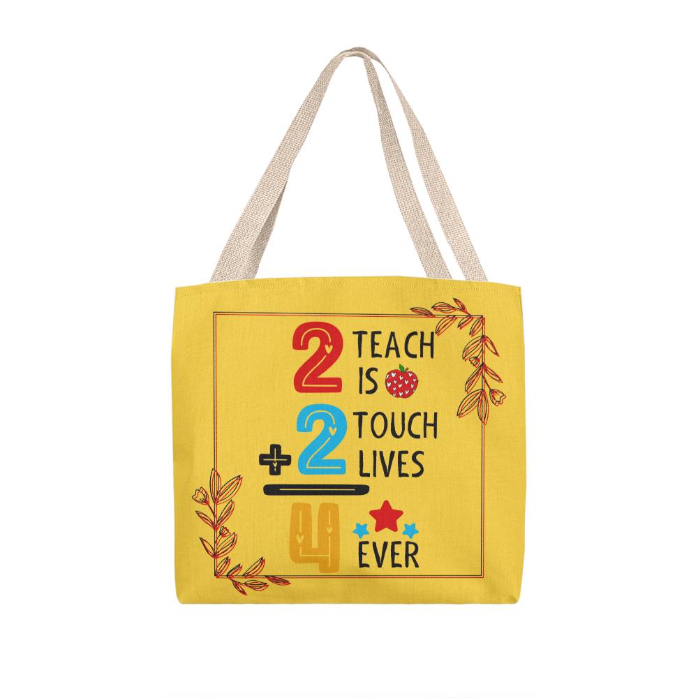 A Number Teacher Classic Yellow Tote Bag- a Gift for Teachers/Fathers/Mothers.