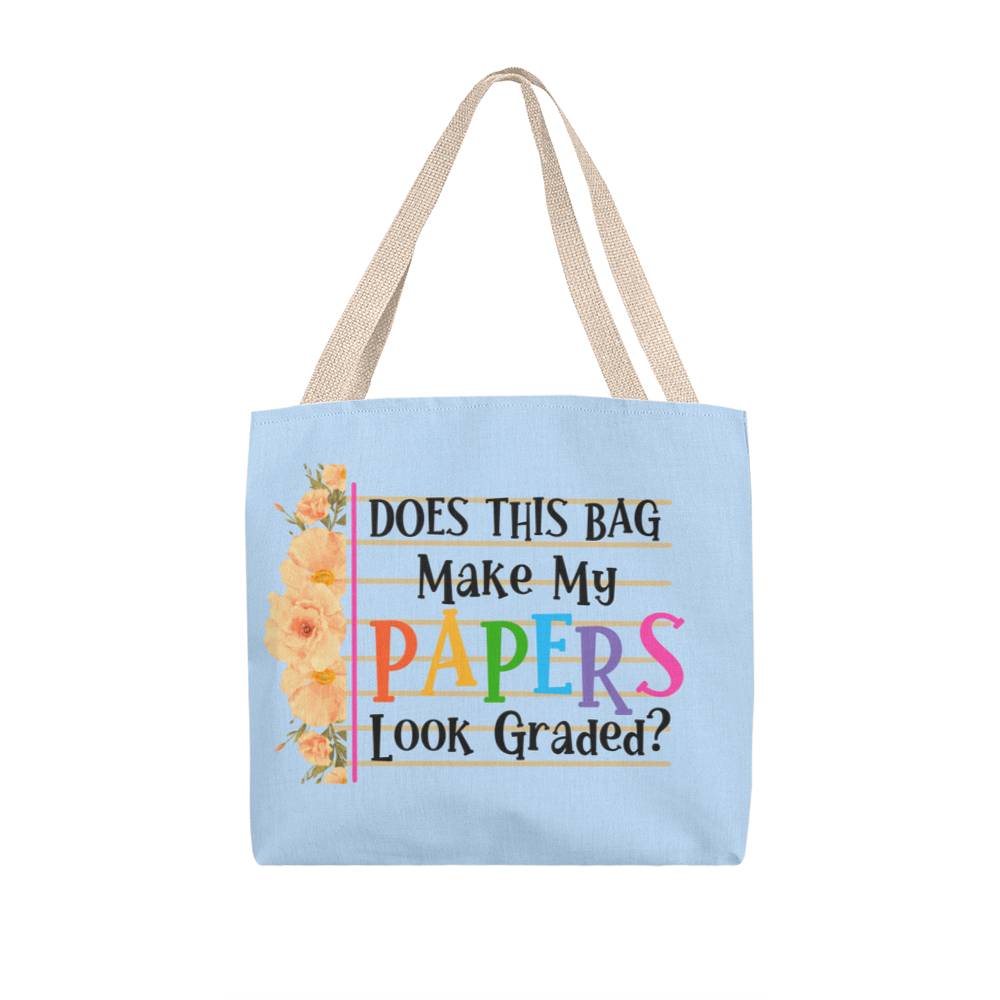 A Classic Teacher Blue Tote Bag- a Gift for Teachers/Fathers/Mothers/Sons/Daughters.