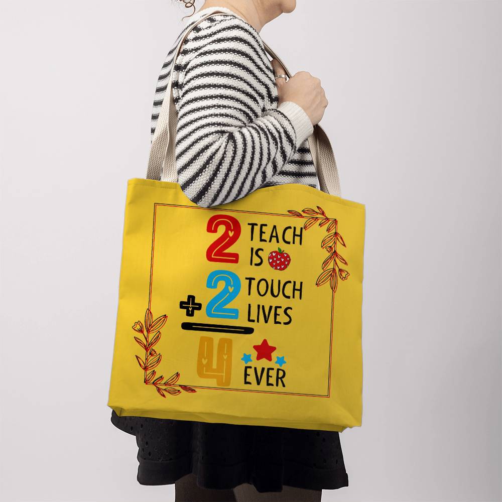 A Number Teacher Classic Yellow Tote Bag- a Gift for Teachers/Fathers/Mothers.