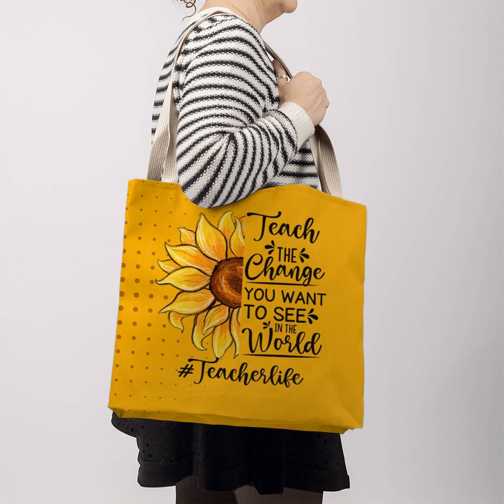 A Classic Teacher Yellow Tote Bag- a Gift for Teachers/Fathers/Mothers/Sons/Daughters.