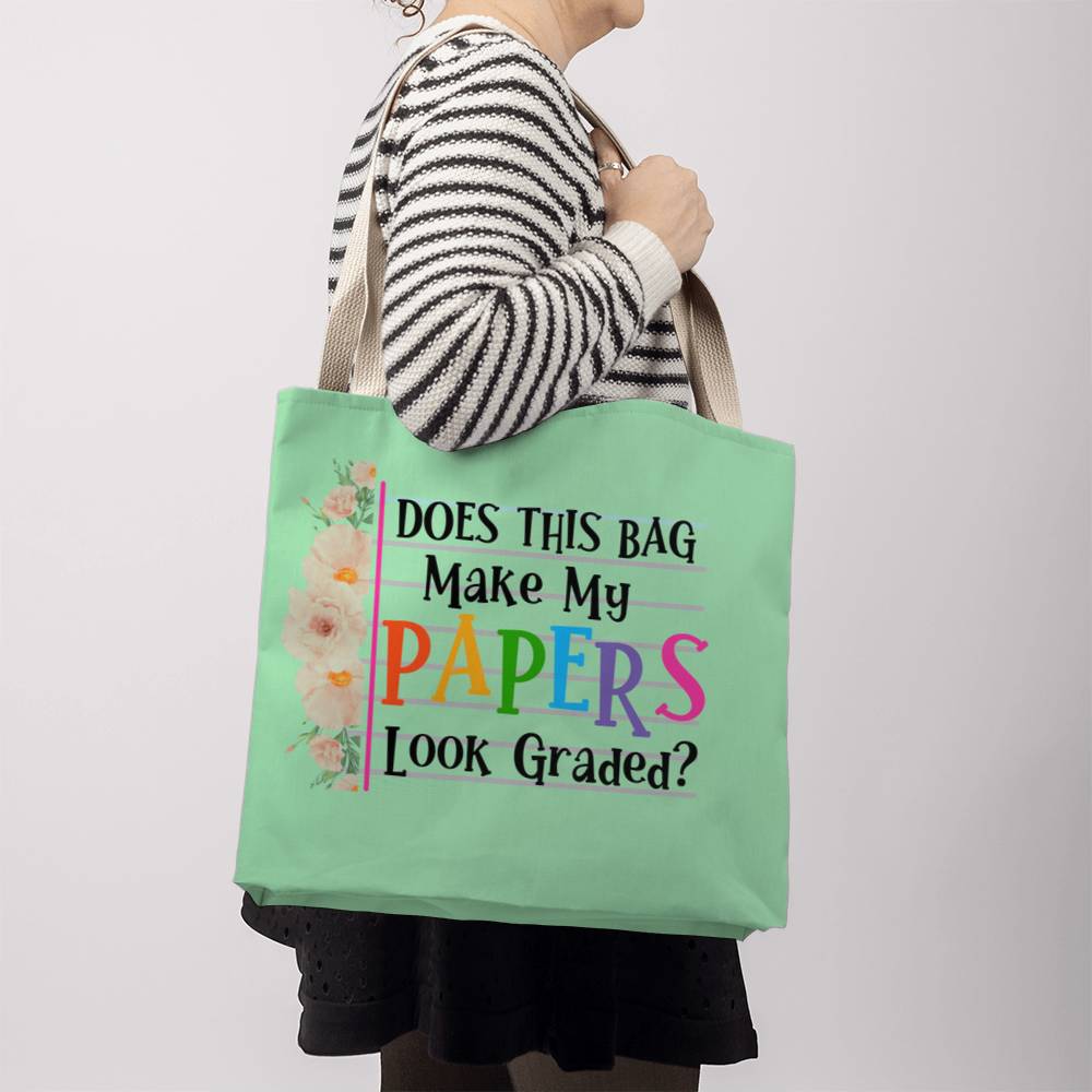 A Classic Teacher Green Tote Bag-  a Gift for Teachers/Fathers/Mothers/Sons/Daughters.