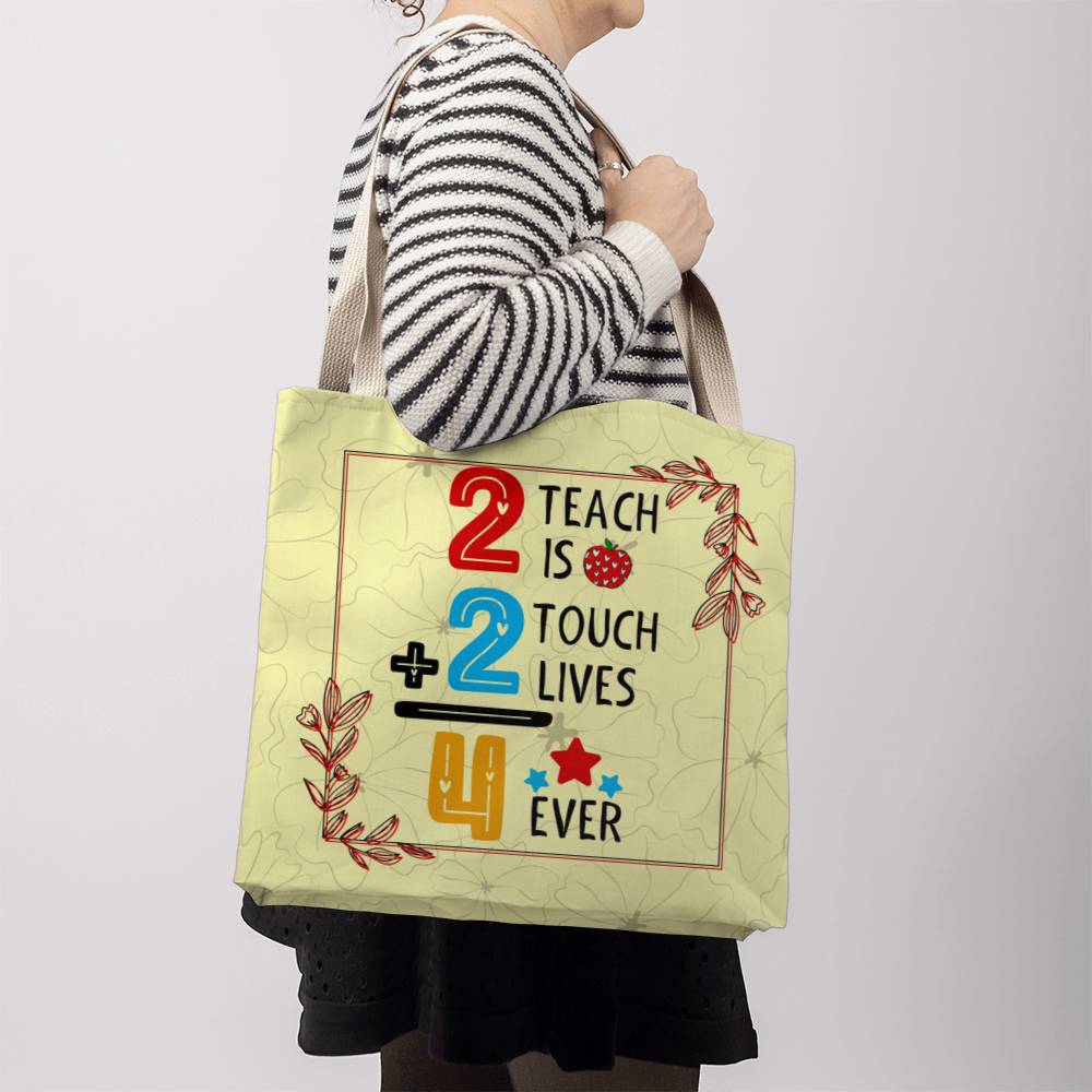 A Number Teacher Classic Yellow Tote Bag- a Gift for Teachers/Fathers/Mothers/Daughters/Sons.