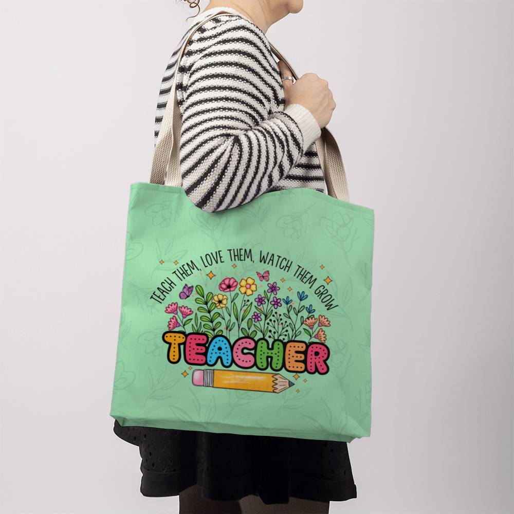 A Classic Teacher Green Tote Bag- a Gift for Teachers/Fathers/Mothers/Sons/Daughters.