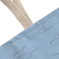 A Great Teacher Classic Blue Tote Bag- a Gift for Teachers/Fathers/Mothers/Sons/Daughters.
