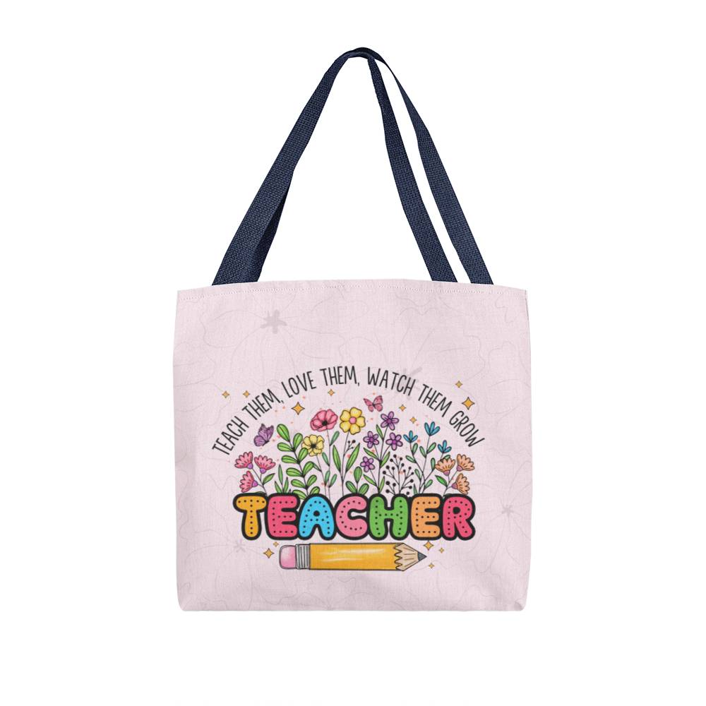 A Classic Teacher Pink Tote Bag-  a Gift for Teachers/Fathers/Mothers/Sons/Daughters.