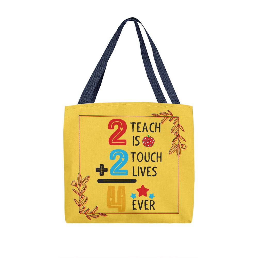 A Number Teacher Classic Yellow Tote Bag- a Gift for Teachers/Fathers/Mothers.